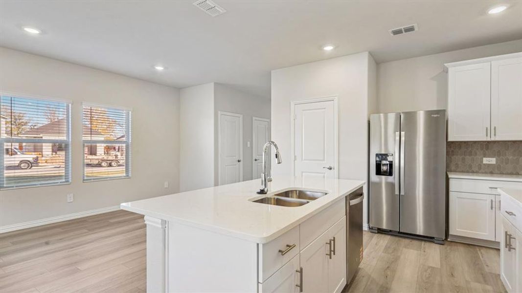 Furnished interior view inside a new home in Eastridge - Spring Series, McKinney (Image 10). Furnished interior view inside a new home in Eastridge - Spring Series, McKinney (Image 10).