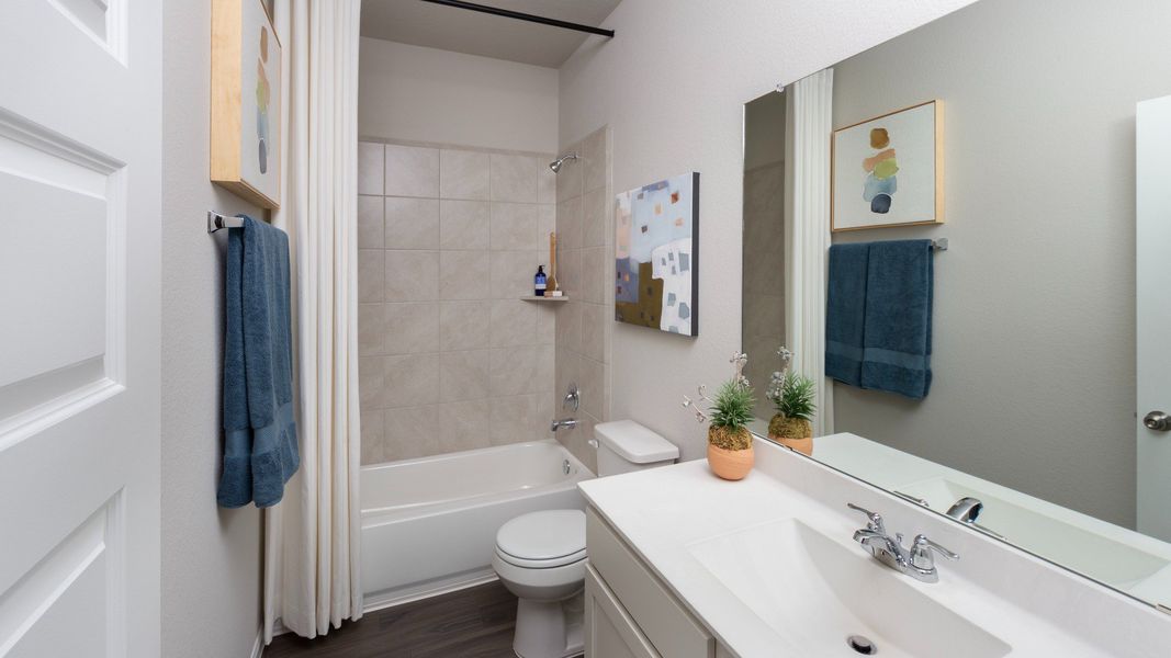 Representative furnished interior of a home built from the The Highlands by Legend Homes in Bluestem, Brookshire (Image 14).