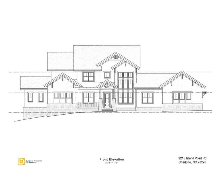 Exterior rendering of this home design in , Charlotte, NC (Image 3).