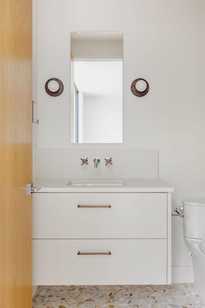 Bathroom with vanity and toilet Bathroom with vanity and toilet