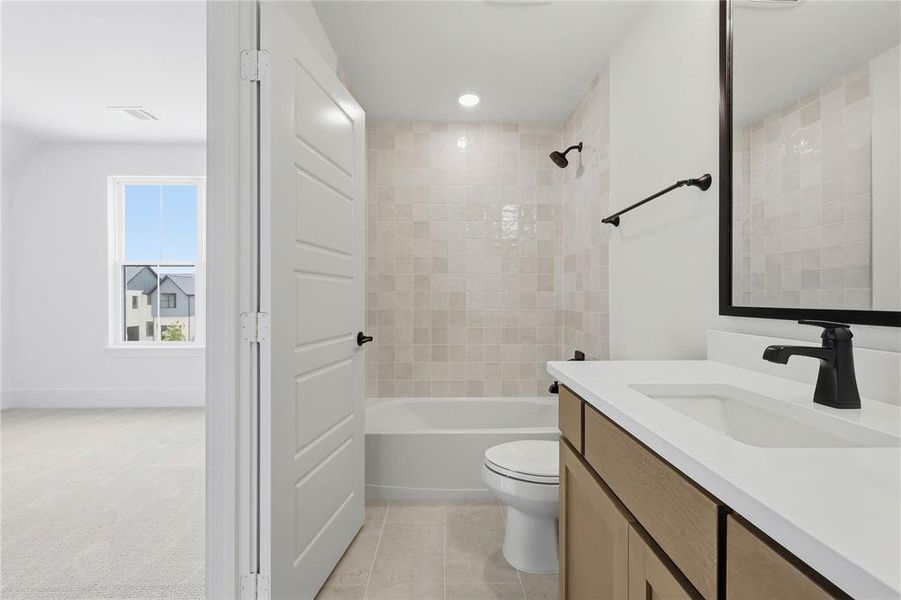 Furnished interior view inside a new home in The Grove, North Richland Hills (Image 12).