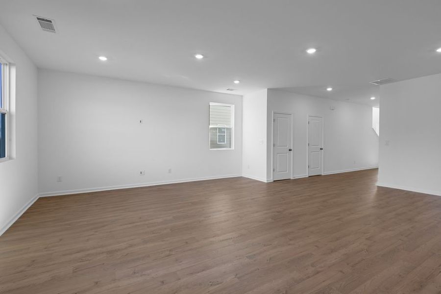 Representative unfurnished interior of a home built from the Denton by Taylor Morrison in Falls Creek, Flowery Branch (Image 12). Representative unfurnished interior of a home built from the Denton by Taylor Morrison in Falls Creek, Flowery Branch (Image 12).