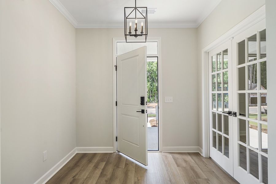 Representative furnished interior of a home built from the Cumberland - Vanguard Collection by Mungo Homes in Hendrix Farms, Lexington (Image 3).