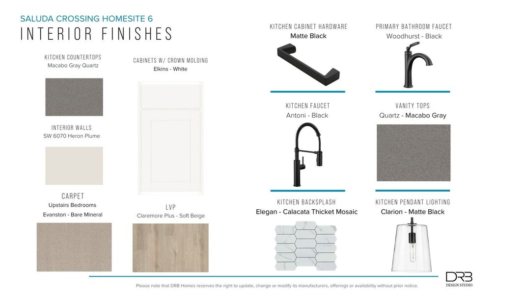 Furnished interior view inside a new home in Saluda Crossing, Piedmont (Image 28).