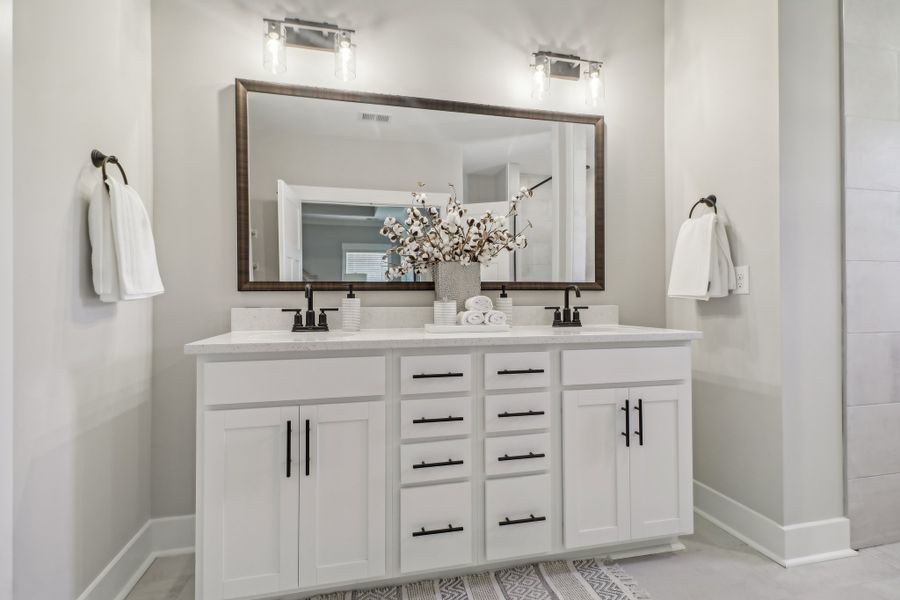 Representative furnished interior of a home built from the Madeline II by Great Southern Homes in The Cove, Sumter (Image 19).