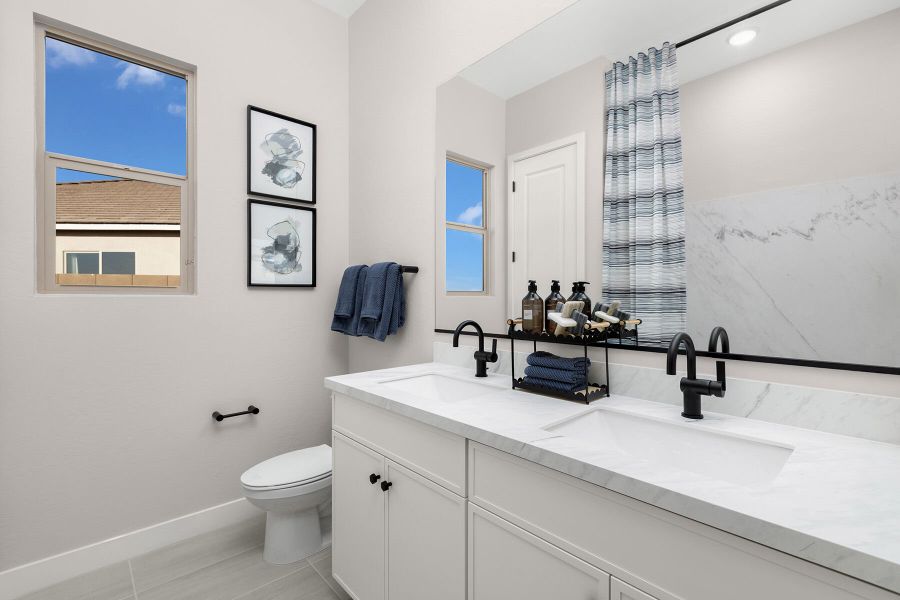 Representative furnished interior of a home built from the Garnet by Mattamy Homes in Rosewood Heights, San Tan Valley (Image 16). Representative furnished interior of a home built from the Garnet by Mattamy Homes in Rosewood Heights, San Tan Valley (Image 16).