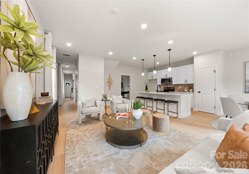 Furnished interior view inside a new home in , Charlotte (Image 6).