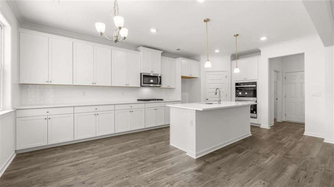 Furnished interior view inside a new home in Water Oak Estates, Lawrenceville (Image 9). Furnished interior view inside a new home in Water Oak Estates, Lawrenceville (Image 9).
