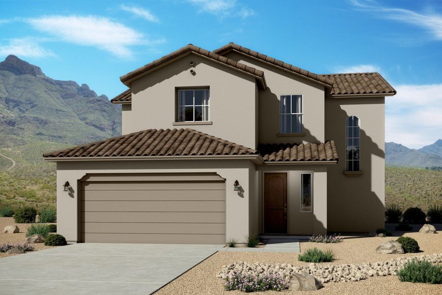 Representative exterior photo of a completed home built from the Timberon I by Hakes Brothers in Hillside Park, El Paso, TX (Image 20).