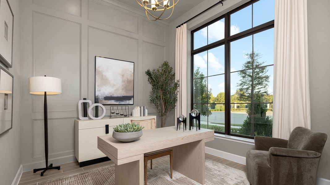 Furnished interior view inside a new home in Trinity Falls, McKinney (Image 4).