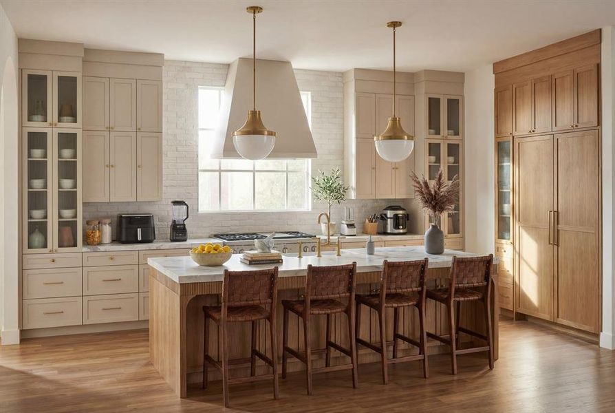 Furnished interior view inside a new home in , Dallas (Image 5).