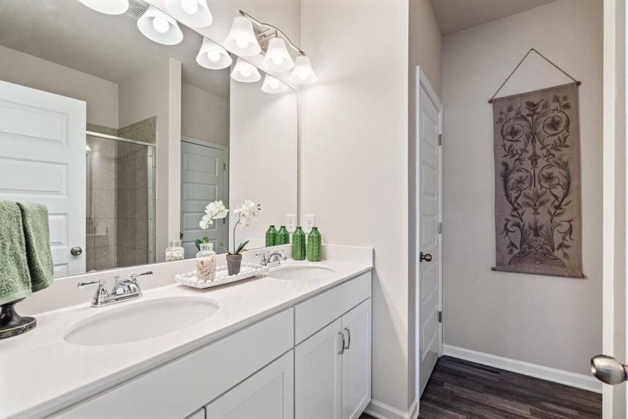 Furnished interior view inside a new home in The Andros, Dalton (Image 14).