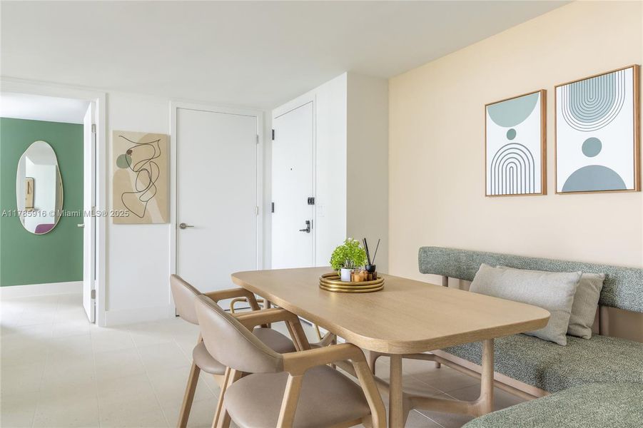 Furnished interior view inside a new home in , Miami (Image 32). Furnished interior view inside a new home in , Miami (Image 32).