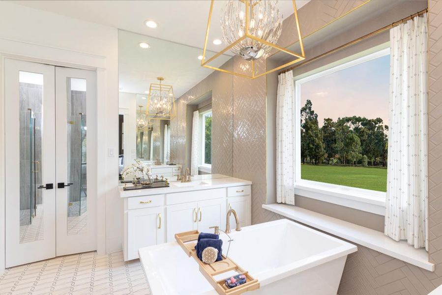 Representative furnished interior of a home built from the Grand Signature by Grand Homes in Grand Oaks, Celina (Image 14).