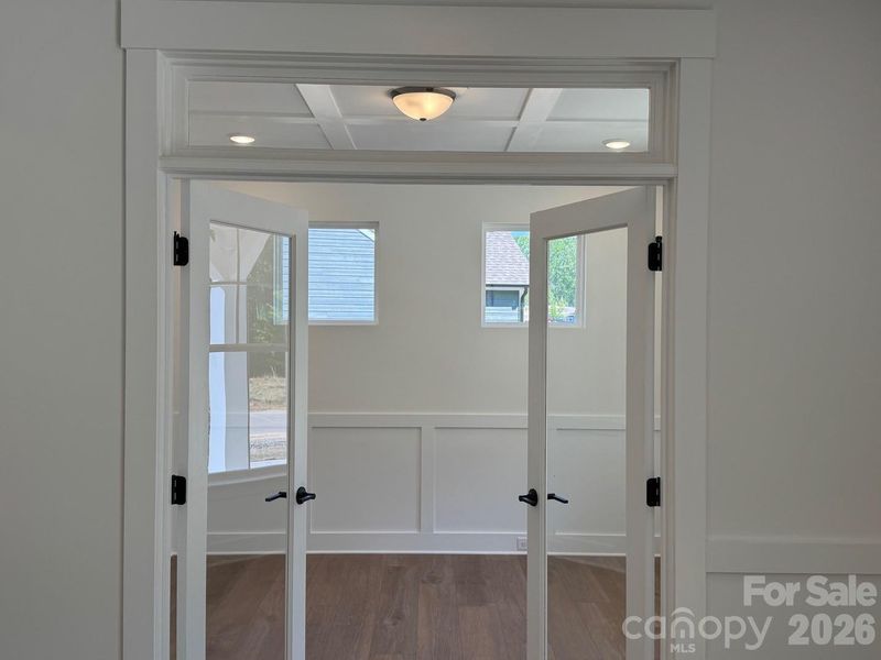 Office with french doors Office with french doors