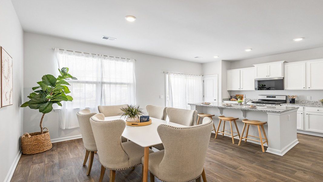 Furnished interior view inside a new home in Carolina Groves Townhomes, Moncks Corner (Image 12).