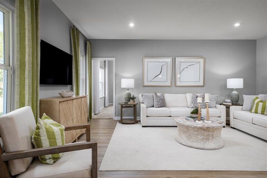 Furnished interior view inside a new home in Seminole Palms Single-Family Homes, Palm Coast (Image 7).