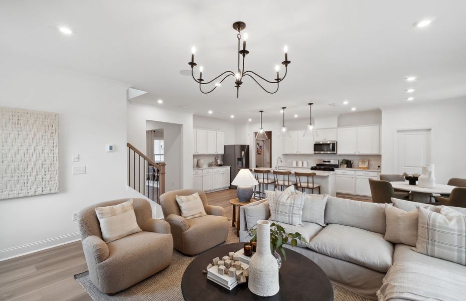 Furnished interior view inside a new home in Hamilton Place, Cartersville (Image 4).