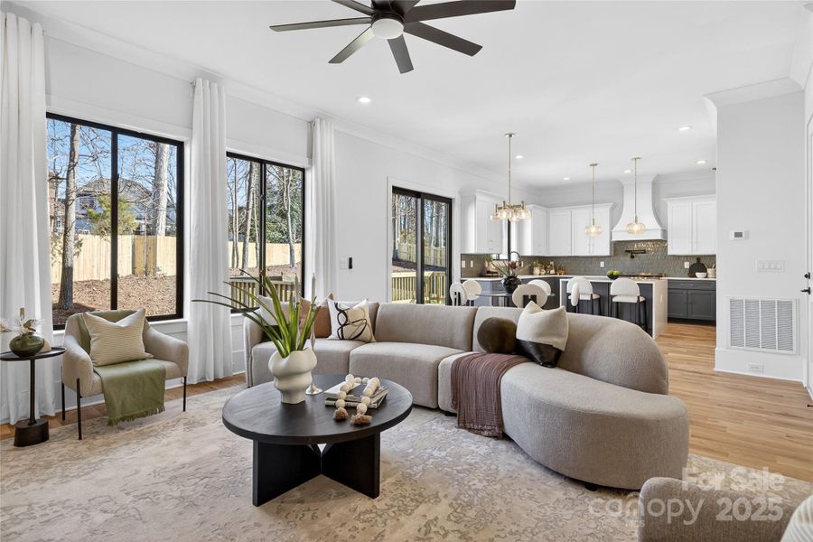 Furnished interior view inside a new home in , Charlotte (Image 13).