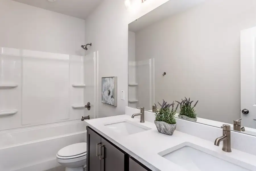 Furnished interior view inside a new home in The Townes at Willow Park, Cary (Image 13).