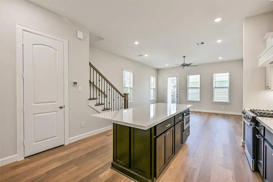 Furnished interior view inside a new home in Pearland Old Townsite, Pearland (Image 12).