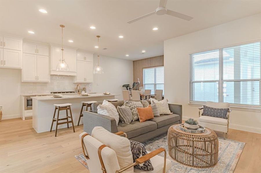 Furnished interior view inside a new home in , Aledo (Image 28).
