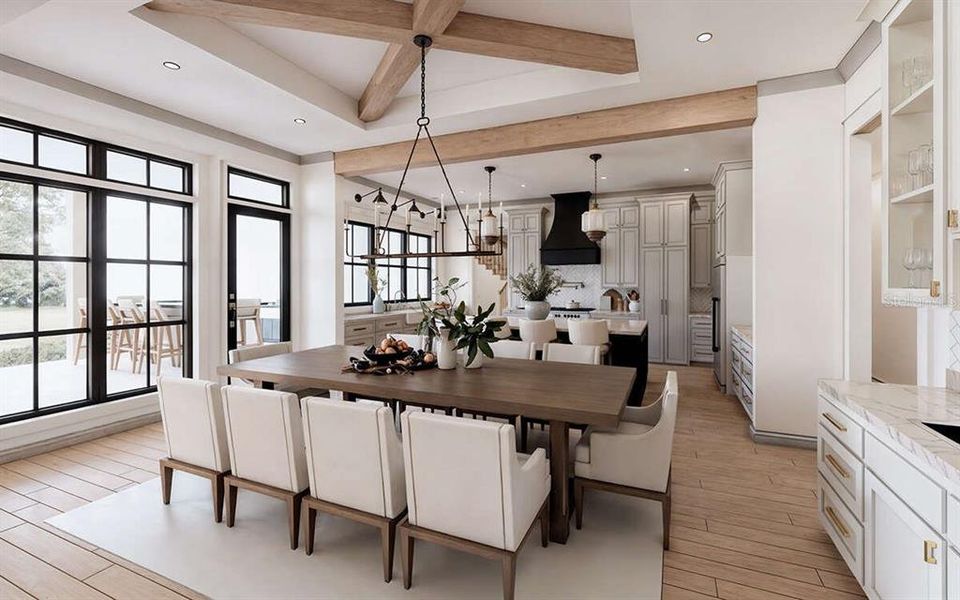 Furnished interior view inside a new home in , Brooksville (Image 8).