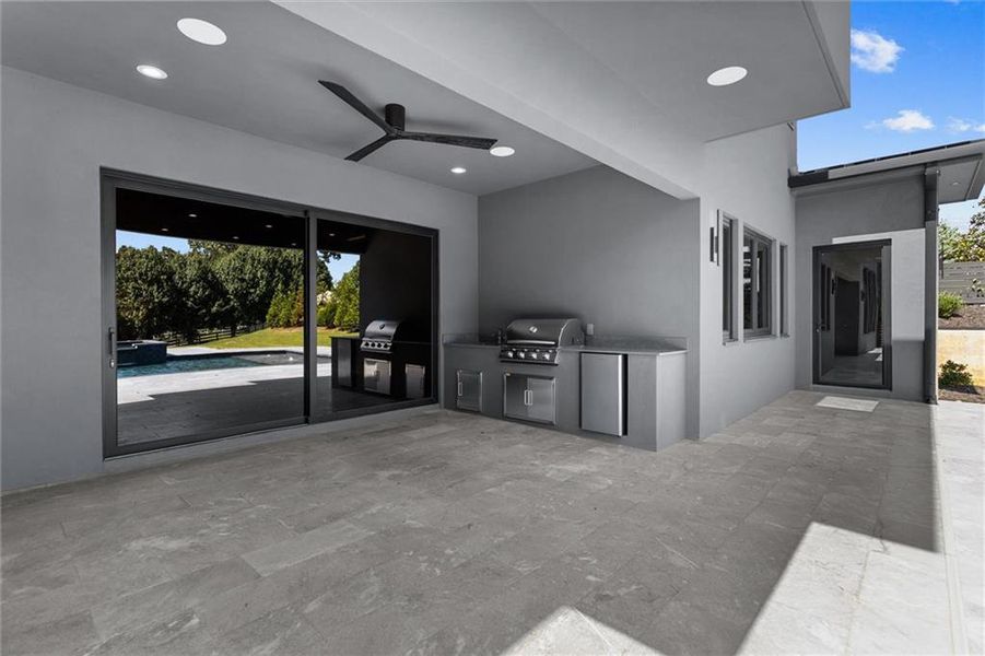 Exterior details and patio area of a home in , Sugar Hill (Image 35).