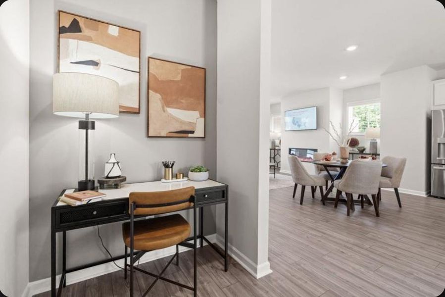 Furnished interior view inside a new home in Rosewood Farm, Lawrenceville (Image 6).