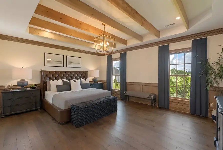 Representative furnished interior of a home built from the Paxton by Fischer Homes in Governor’s Preserve, Canton (Image 27).
