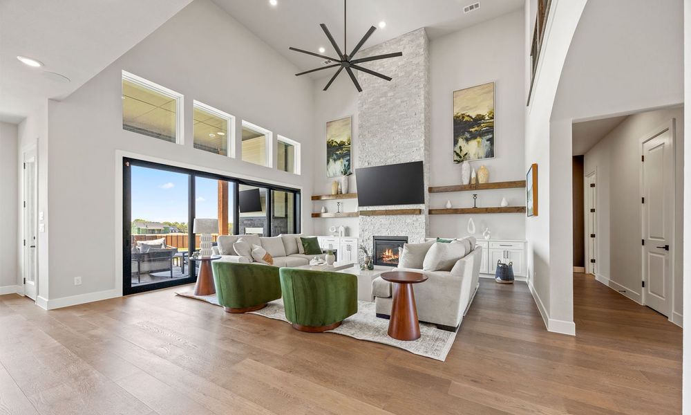 Representative furnished interior of a home built from the Rushmore by Cope Homes in Capitol Hill, Anna (Image 8).