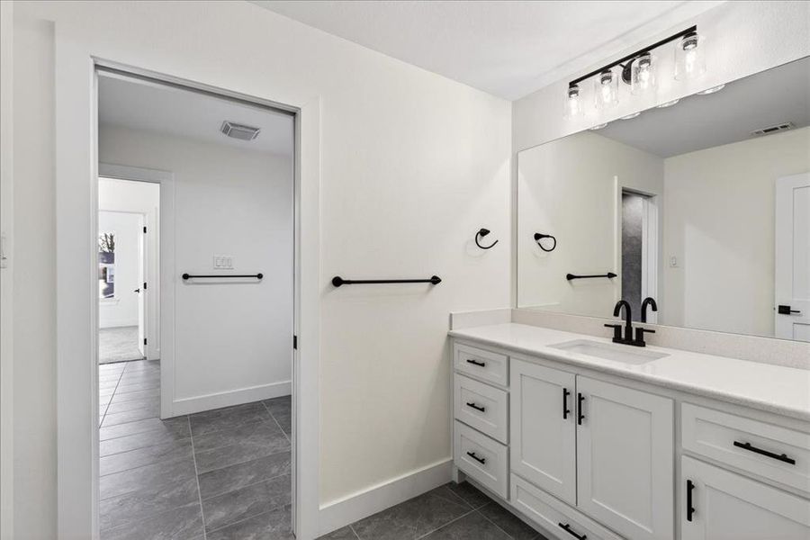 Furnished interior view inside a new home in , Enchanted Oaks (Image 19).