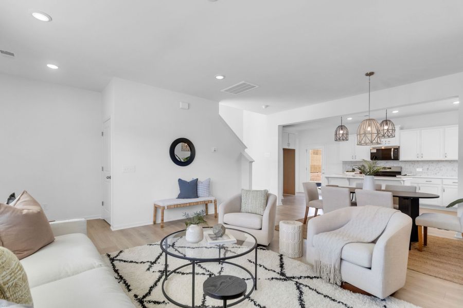 Furnished interior view inside a new home in Homecoming, Ravenel (Image 14).