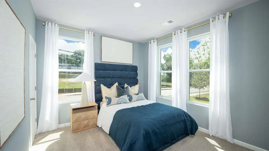 Furnished interior view inside a new home in Townes at Asbury, Hapeville (Image 3).