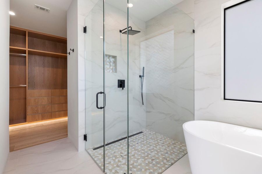 Furnished interior view inside a new home in , The Woodlands (Image 35).