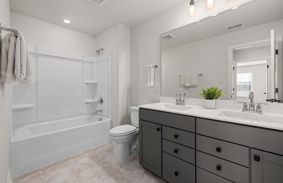 Furnished interior view inside a new home in Browning Stables, Wendell (Image 12).