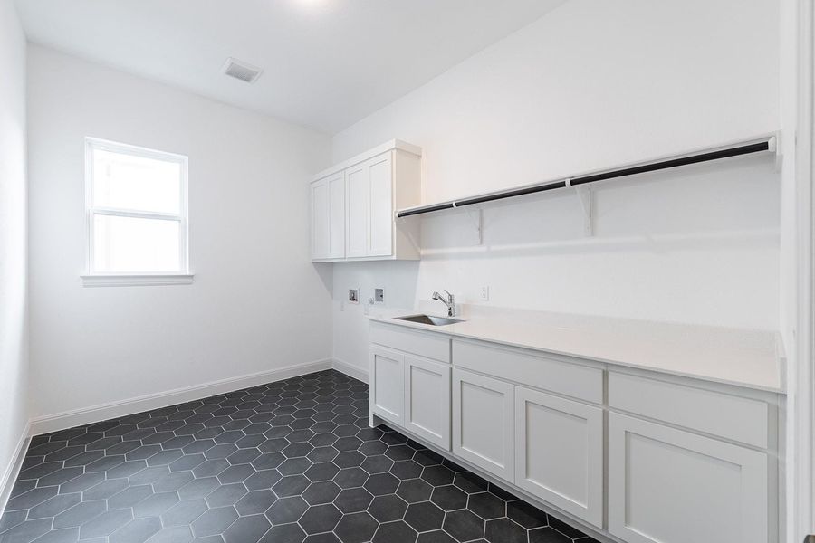 Furnished interior view inside a new home in The Hollows Canyon - 60', Lago Vista (Image 12). Furnished interior view inside a new home in The Hollows Canyon - 60', Lago Vista (Image 12).