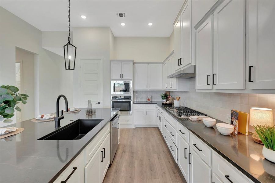Furnished interior view inside a new home in South Pointe Cottage Series, Mansfield (Image 8). Furnished interior view inside a new home in South Pointe Cottage Series, Mansfield (Image 8).