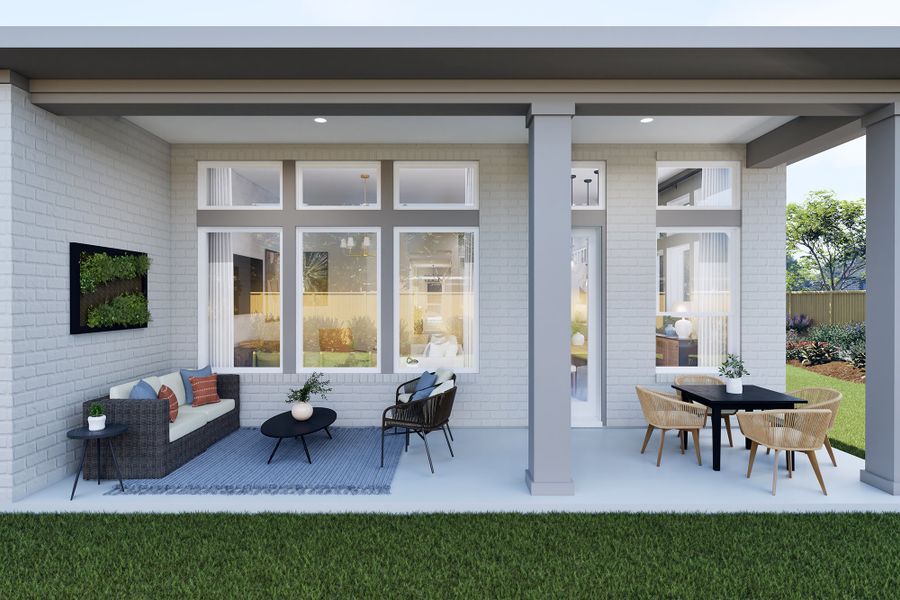 Representative exterior details of a home built from the The Iris by David Weekley Homes in ARTAVIA 50' Homesites, Conroe (Image 3). Representative exterior details of a home built from the The Iris by David Weekley Homes in ARTAVIA 50' Homesites, Conroe (Image 3).