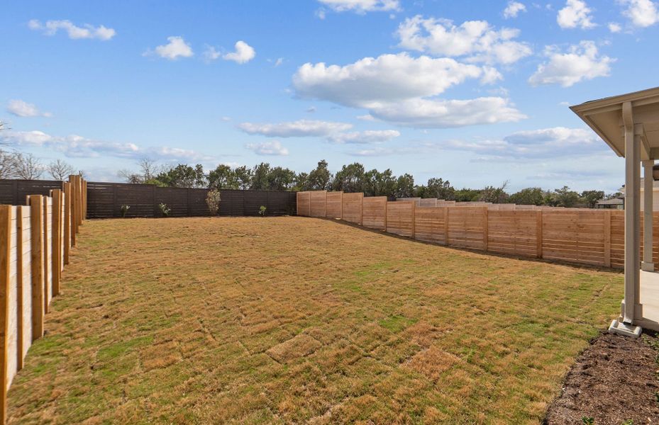 Exterior details and patio area of a home in Horizon Lake, Leander (Image 4). Exterior details and patio area of a home in Horizon Lake, Leander (Image 4).