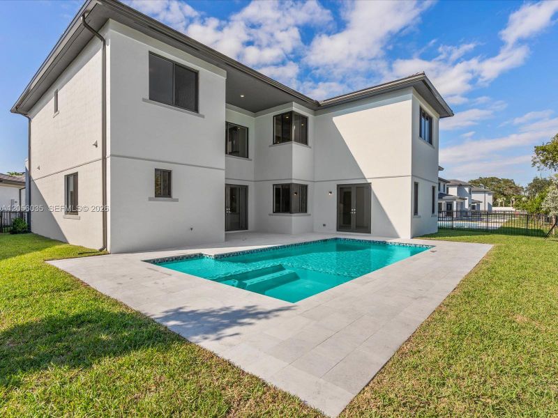 Exterior details and patio area of a home in , Miami (Image 32). Exterior details and patio area of a home in , Miami (Image 32).