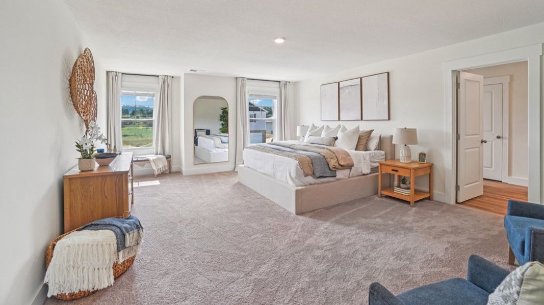 Furnished interior view inside a new home in Keebler Meadows, Johnson City (Image 28). Furnished interior view inside a new home in Keebler Meadows, Johnson City (Image 28).