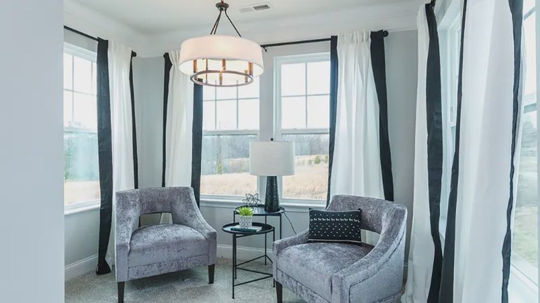 Furnished interior view inside a new home in Station Pointe, Angier (Image 19). Furnished interior view inside a new home in Station Pointe, Angier (Image 19).
