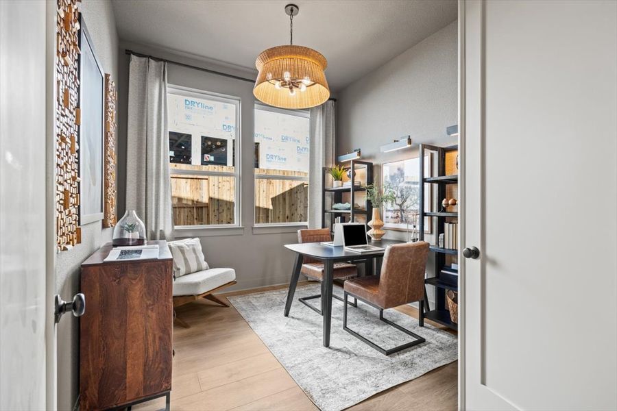 Furnished interior view inside a new home in Lariat, Liberty Hill (Image 35).