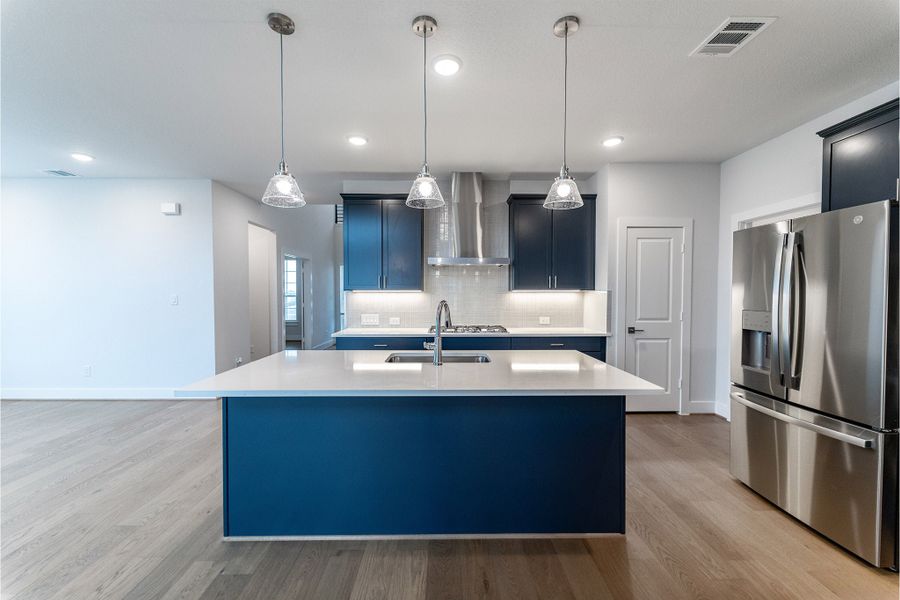Furnished interior view inside a new home in Lariat, Liberty Hill (Image 5).