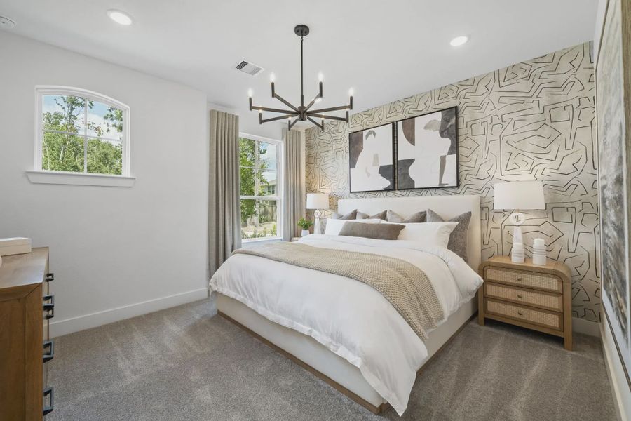 Furnished interior view inside a new home in The Highlands, Porter (Image 9).