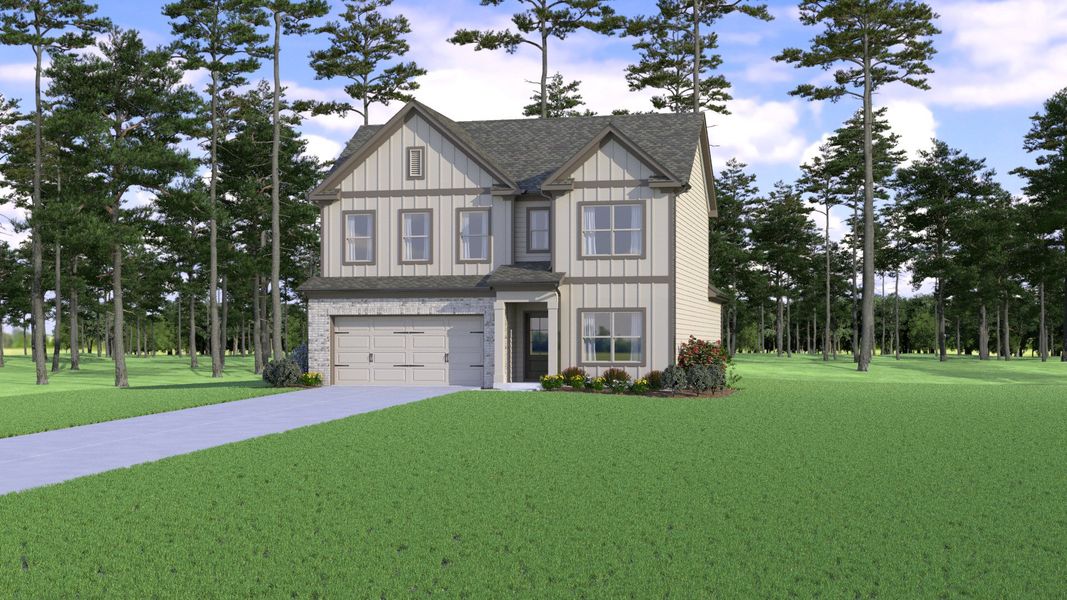 Representative exterior photo of a completed home built from the (GA)The Asher | Front Entry by Reliant Homes in Ridge Pointe, Athens, GA (Image 6). Representative exterior photo of a completed home built from the (GA)The Asher | Front Entry by Reliant Homes in Ridge Pointe, Athens, GA (Image 6).