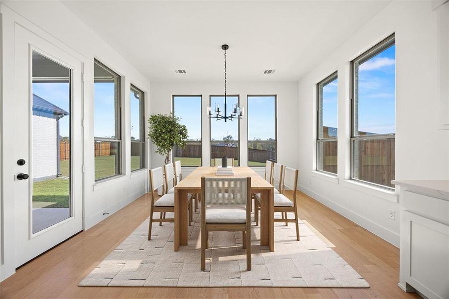 Furnished interior view inside a new home in Chatham Reserve, Providence Village (Image 6). Furnished interior view inside a new home in Chatham Reserve, Providence Village (Image 6).