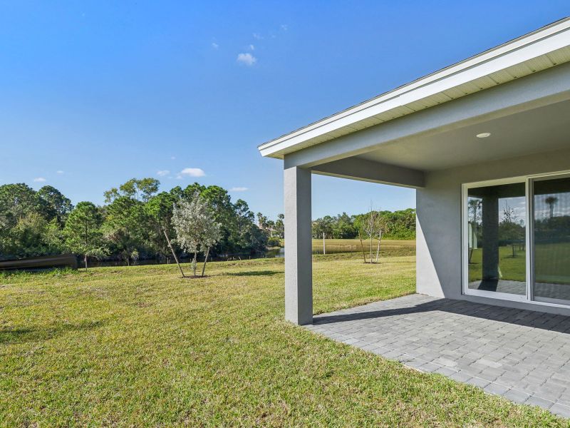 Exterior of the Emilia floorplan at 8993 Dahlia Circle