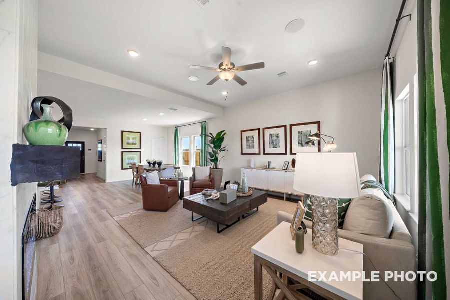 Representative furnished interior of a home built from the The Tierra A by Davidson Homes LLC in Enclave at Newport, Crosby (Image 7).
